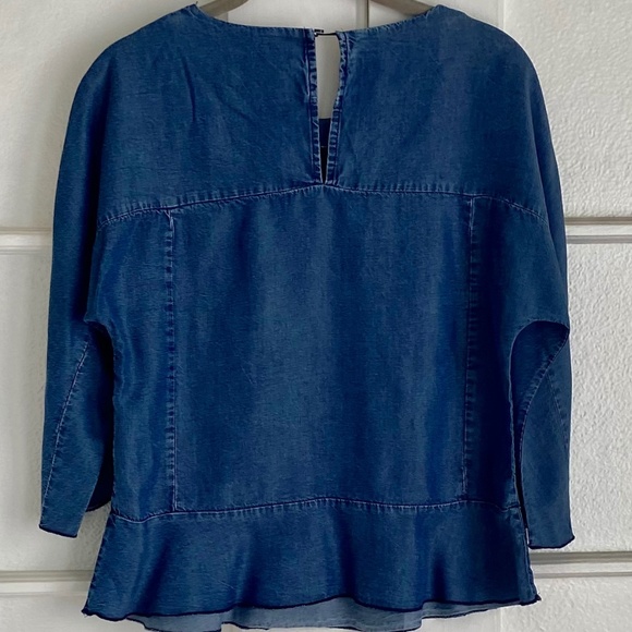 Women's Zara Chambray top size XS - Picture 3 of 4